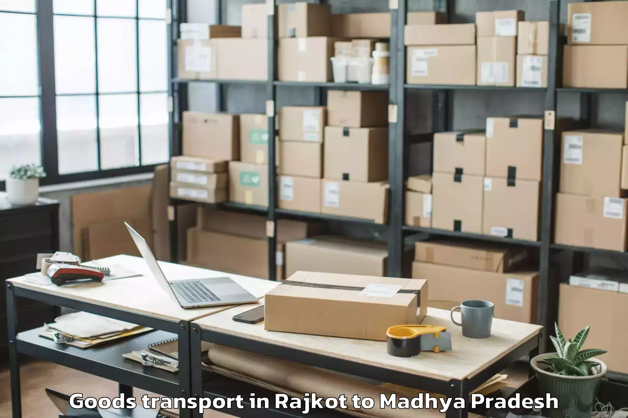 Efficient Rajkot to Datia Goods Transport